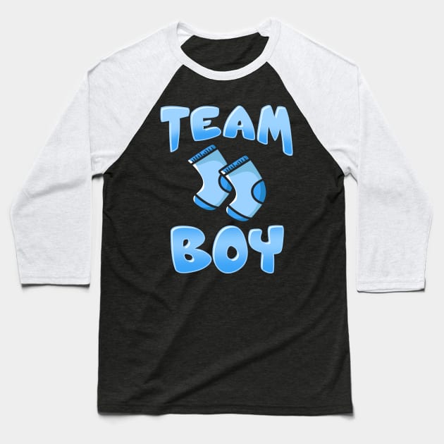 Team Boy - Pregnancy Announcement - Baby Shower Baseball T-Shirt by biNutz